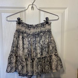 Altar’d State Snakeskin Ruffle Skirt